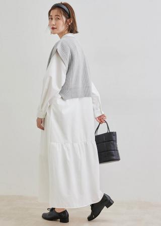 ワンピースとベストのセット B:MING by BEAMS（ビーミング by ビームス）ニットベスト