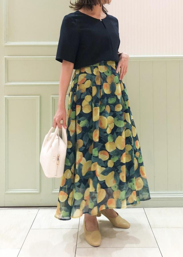 レモン柄プリントスカート Rope Picnic ロペピクニック オフィシャルサイト