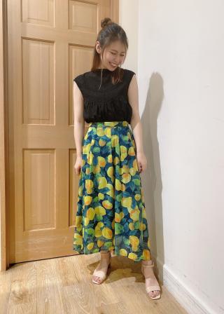 ハニーレモンスカート レモン柄ミニスカート - イエロー | ZARA Japan / 日本