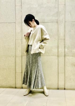 ROPÉ(ロペ) / 【シリーズ】ボアジャージーVネックジップブルゾン