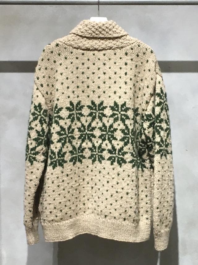 HIMALAYAN CLIMBER'S HAND-KNIT 別注ショールカラー カーディガン / 新