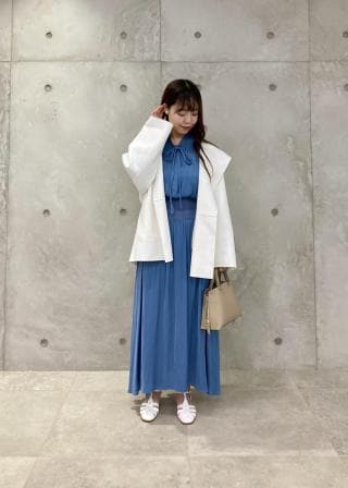 ROPÉ(ロペ) / ウエストコンシャスニットコンビギャザー