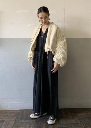【Sara mallika】COTTON-LINEN PATCH DRESS ADAM ET ROPÉ FEMME(アダム エ ロペ ファム) / 【Sara mallika