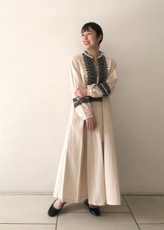 ワンピース saracca sara mallika ワンピース STRIPE JQD GATHER DRESS : ZOZOTOWN