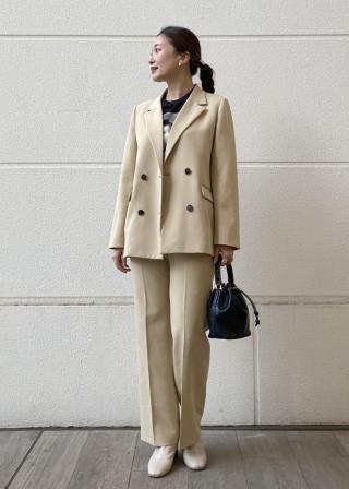 完売　ADAM ET ROPÉ FEMME 　ダブルブレストジャケット38 Adam et Rope' - ADAM ET ROPÉ FEMME ダブルブレストジャケット