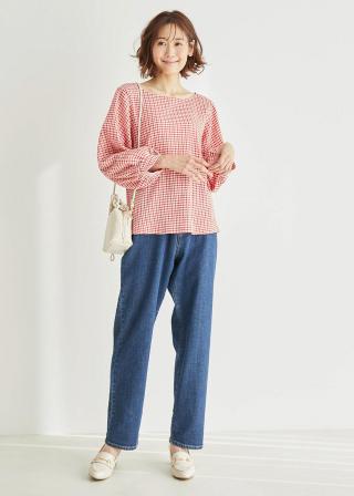 50s ピーターパンシャツ　ギンガムチェック　ロカビリー プルオーバーシャツ 50s ピーターパンシャツ ギンガムチェック ロカビリー プル