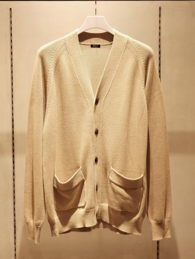 WILD LIFE TAILOR ストーンウォッシュ カーディガン / 新田