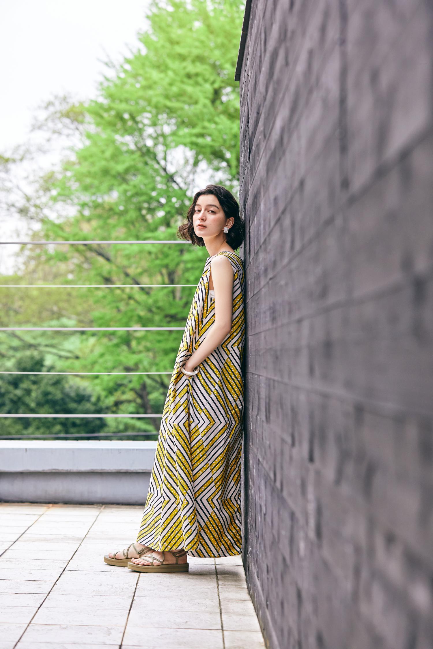 人気ランキング LE GLAZIK 鮮やか バティック柄 ロング ワンピース（Sunny Dress ワンピース