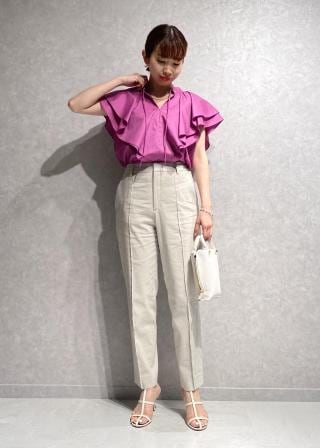 ROPE’ - 新品＊ROPÉ  ロペ  ラッフルフリルブラウス  ホワイト♡ ROPÉ(ロペ) / ラッフルフリルブラウス (トップス / シャツ