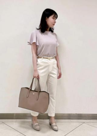 ROPÉ PICNIC(ロペピクニック) / 【撥水・防汚加工】綿サテンテーパード