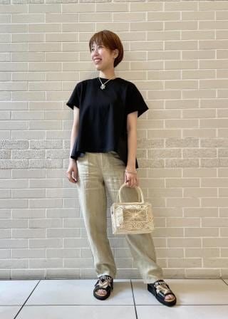 SALON adam et ropé新品紙タグ付き⭐️麻ツイルベイカーパンツリネン SALON adam et ropé(サロン アダム エ ロペ) / ［ご好評につき新色追加