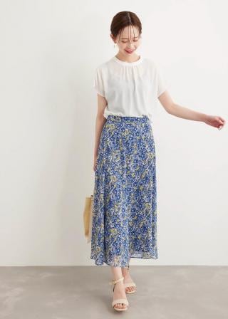 ANGELIC PRETTY フルーツ柄フレアスカート ROPÉ PICNIC(ロペピクニック) / フルーツ&トリップ柄フレア