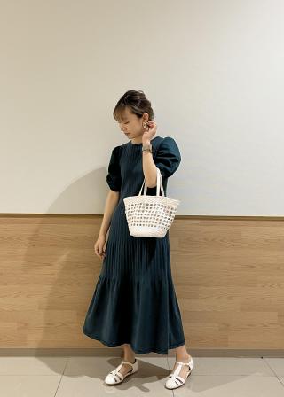 ROPÉ PICNIC(ロペピクニック) / オーガニックコットン袖布帛ニット