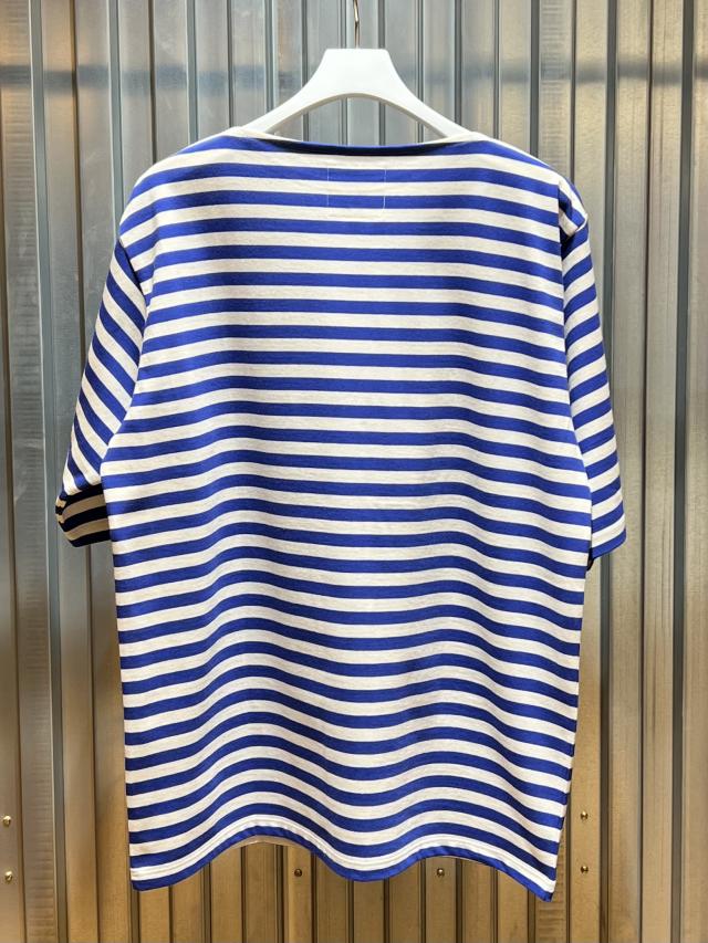agnes b. pour ADAMETROPEハーフスリーブボーダーTシャツ agnes b. pour ADAM ET ROPE'】ハーフスリーブボーダーTシャツ