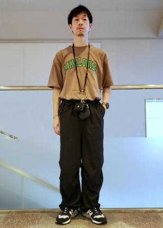 Greadybrillant　Ry混パラシュートパンツ Gready Brilliant（グレディブリリアン）の「NyEパラシュート
