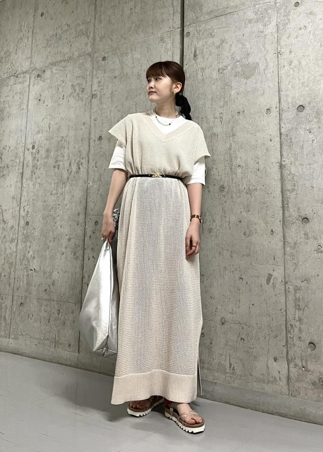 メッシュ編みワンピース | ROPE' PICNIC ロペピクニック オフィシャル ...