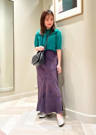 ROPÉ(ロペ) / アンサンブル対応/ハイゲージ5分袖モックネックニット