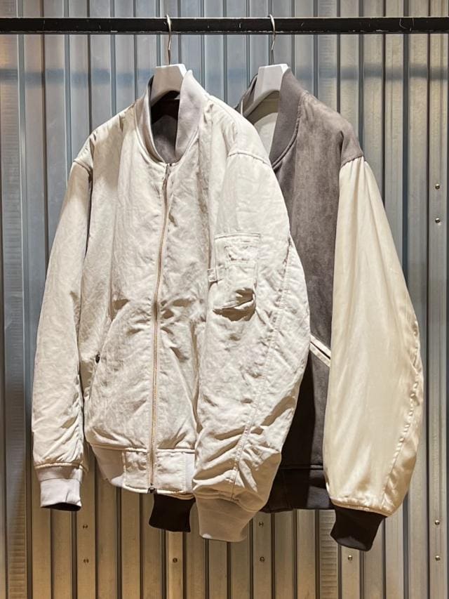 小松マテーレ スナバックナイロン オーバーサイズ リバーシブル MA1