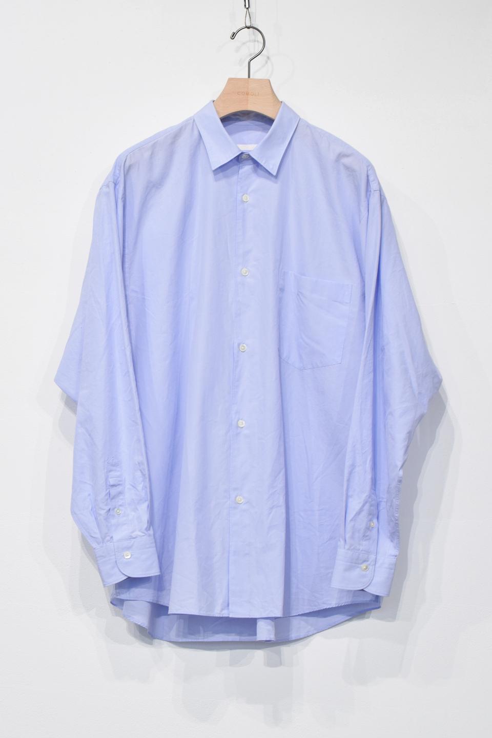 COMOLI 定番コモリシャツ　サイズ3 comoli コモリシャツ SAX サイズ3
