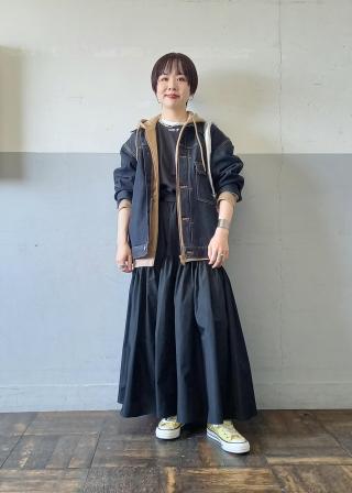 トップス GANNI OVERSIZED ZIP HOODIE adam et rope ADAM ET ROPÉ FEMME(アダム エ ロペ ファム) / 【GANNI