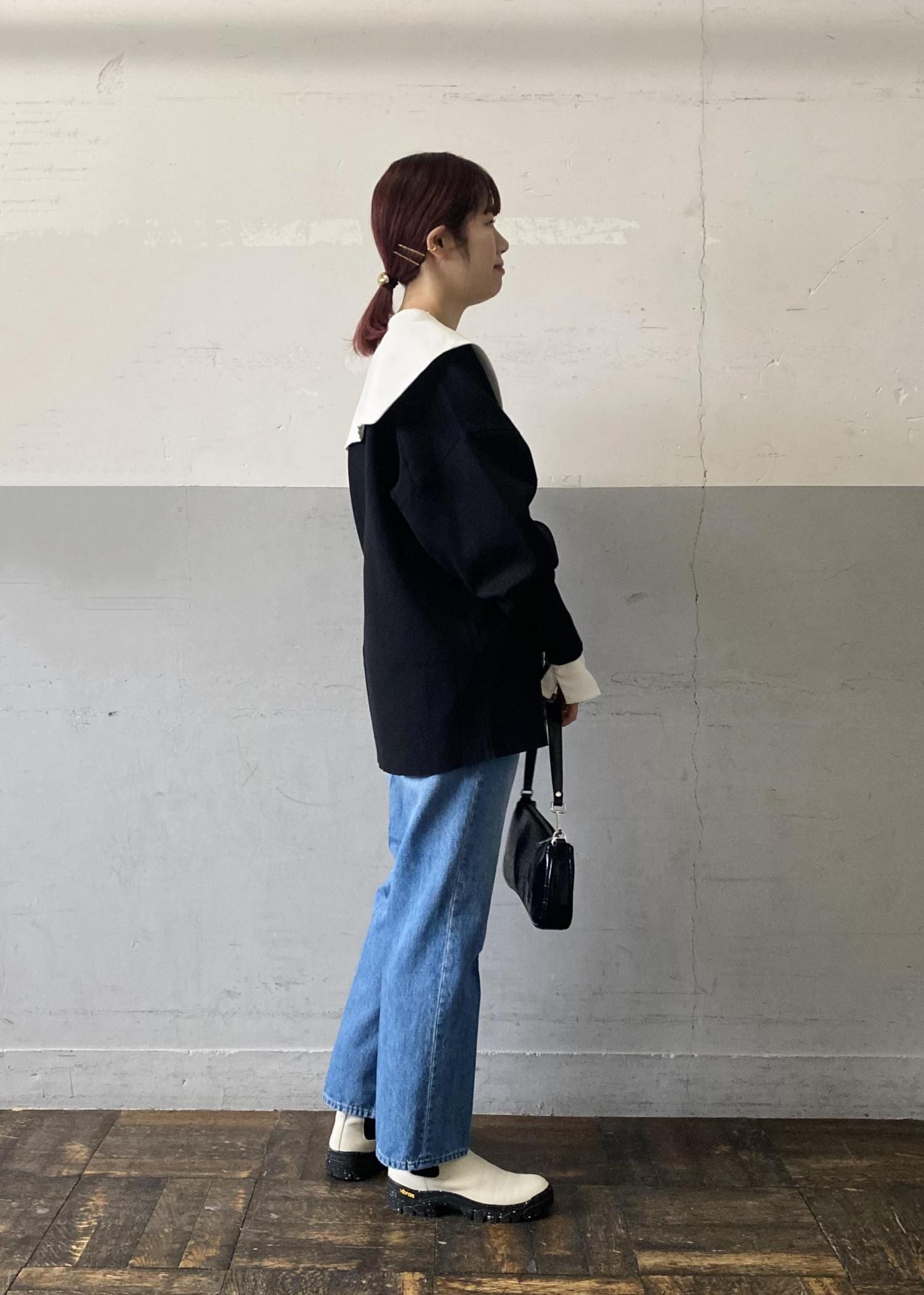 ADAM ET ROPÉ スムースボックスカーディガン ADAM ET ROPÉ(アダム エ ロペ)の「スムースボックスカーディガン