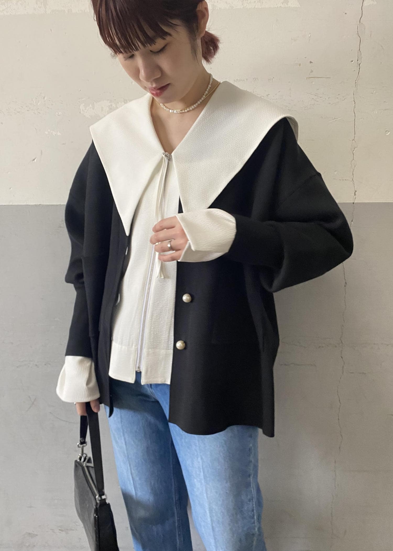 ADAM ET ROPÉ スムースボックスカーディガン ADAM ET ROPÉ(アダム エ ロペ)の「スムースボックスカーディガン