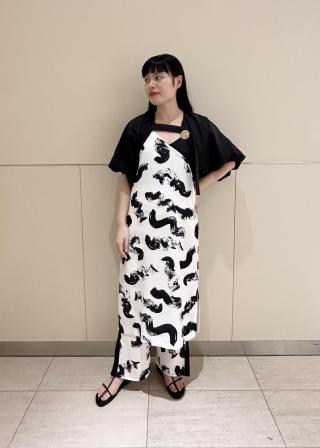 ADAM ET ROPE◆サステナブルバルーンボレロ/FREE/ナイロン/BLK/GAH-03310-A ADAM ET ROPÉ FEMME(アダム エ ロペ ファム) / 【サステナブル