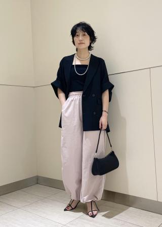 美品 アダムエロペ リネン混 ショートスリーブジャケット 洗える 半袖 羽織 美品 アダムエロペ リネン混 ショートスリーブジャケット 洗える