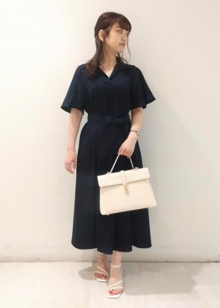 VIS(ビス) / 【洗える】スキッパーフレアワンピース (ワンピース