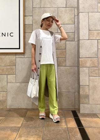 ROPÉ PICNIC(ロペピクニック) / ラク美/スティックカラーパンツ