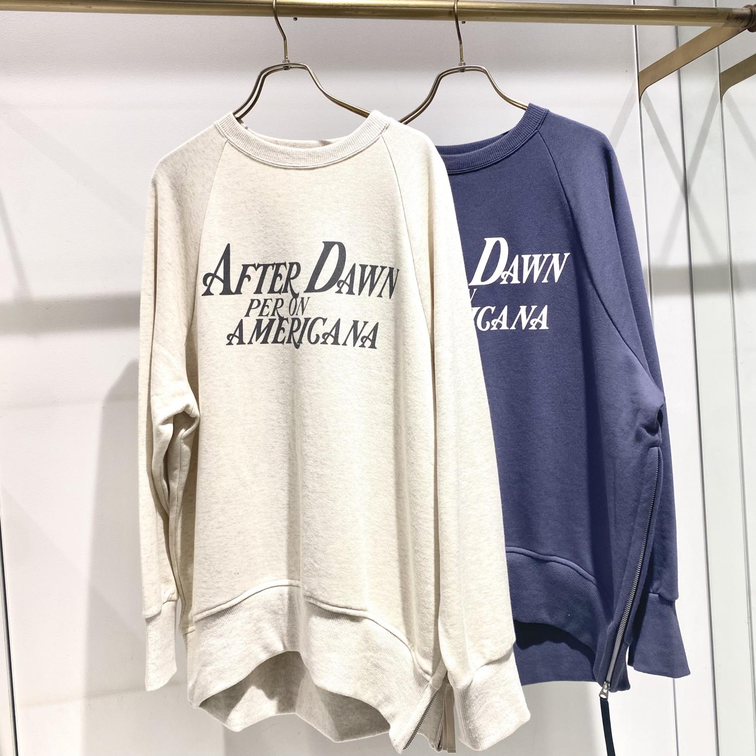 Americana for SALON サイドジップロゴスウェット