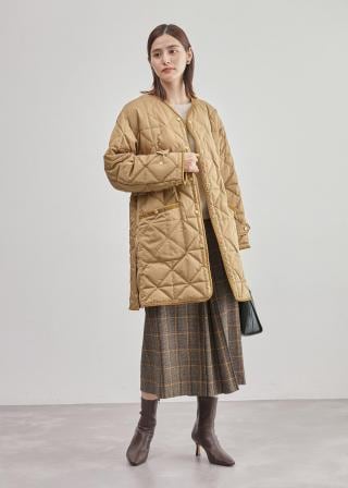 ayu✴️袖ロシュール ジャケット & MAX&Co. キルティングコート S-LL/撥水】さっと羽織れる 大人が着たい キルトジャケット
