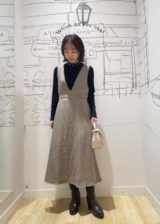 ROPÉ PICNIC(ロペピクニック) / フレアーツイードジャンパースカート