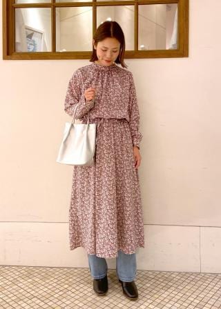 ROPÉ PICNIC(ロペピクニック) / ハイネック花柄ワンピース (ワンピース