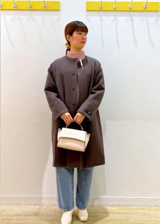 ROPÉ PICNIC(ロペピクニック) / JAPAN FABRIC中伝ノーカラーコート