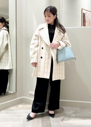 ROPÉ(ロペ) / 【SUPER100's/140's】シャルムリバーファー付きミドル