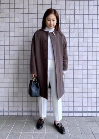 ROPÉ PICNIC(ロペピクニック) / JAPAN FABRIC中伝ノーカラーコート