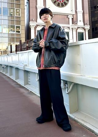 JUNRED(ジュンレッド) / ヴィンテージウォッシュレザールーズ