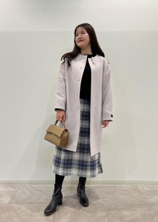 ROPÉ PICNIC(ロペピクニック) / JAPAN FABRIC中伝ノーカラーコート