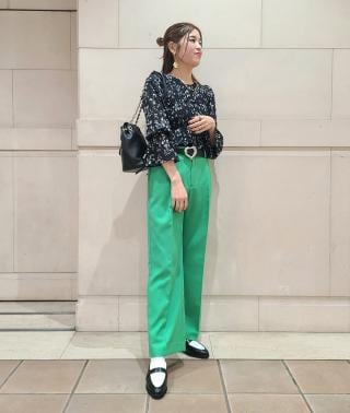 VIS(ビス) / 花柄シャーリングブラウス (トップス / シャツ