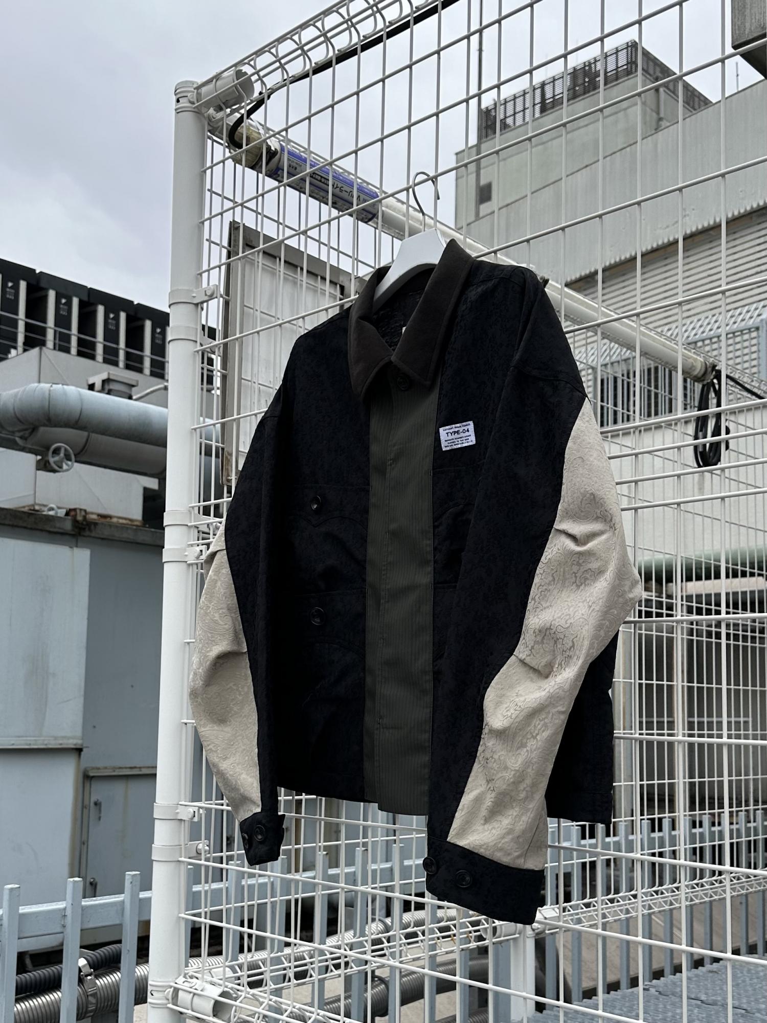 elephant TRIBAL fabrics FRONT PANEL CUBA SHIRT BLOUSON / AKIRA 
