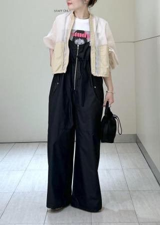 アダムエロペ　UVカットシャイニータフタロンパース　完売品 ADAM ET ROPÉ FEMME(アダム エ ロペ ファム) / 【UVカット】シャイニー