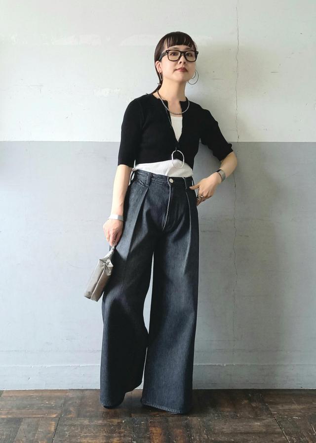 AURALEE(オーラリー)】GIZA HIGH GAUGE RIB KNIT SHORT CARDIGAN