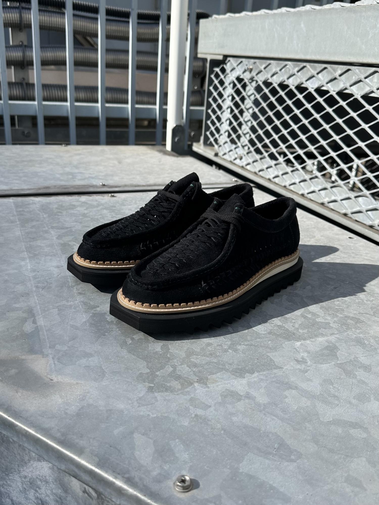 elephant TRIBAL fabrics SUEDE KNITTING DOUBLE SOLE SHOES