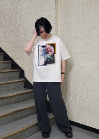 JUNRED(ジュンレッド) / ブロックアートルーズTシャツ (トップス / T