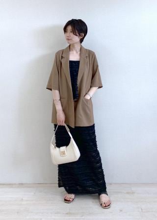 VIS(ビス) / 【洗える】フリンジジャガードビスチェ (トップス