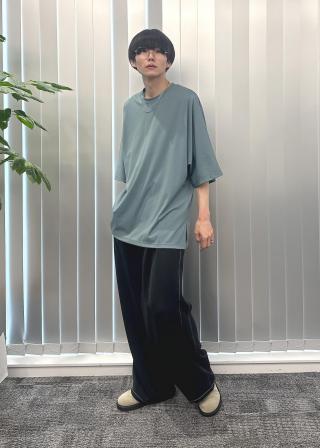 junjett　グレーとブラックのスラックス スラックス パンツ メンズ - セレクト | ファッション通販サイト