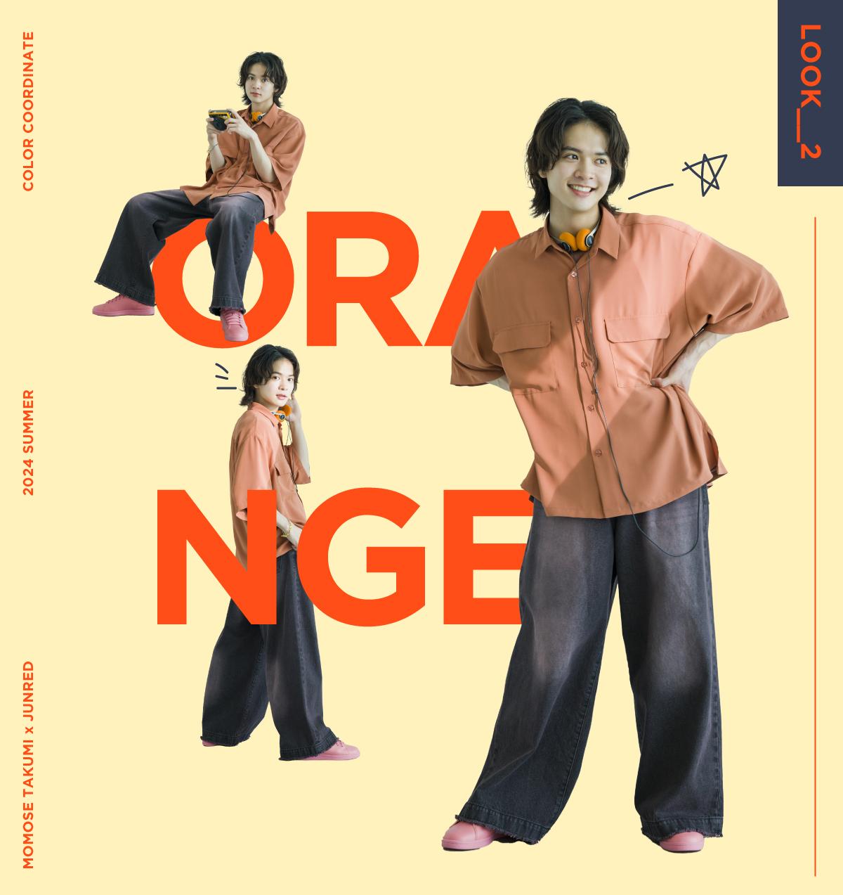 MOMOSE TAKUMI × JUNRed COLOR COORDINATE | J'aDoRe JUN ONLINE
