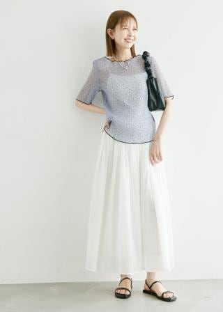 soor ploom ドット　ブラウス　6y 新品 SINMEドットBDブラウス - Pale Jute