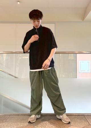 JUN & RODE ミントグリーン ハーフジップシャツ Mサイズ ハーフジップポロシャツ(M グリーン): トップス｜Right-on公式
